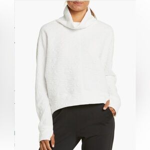 Zella White Textured Sweatshirt
